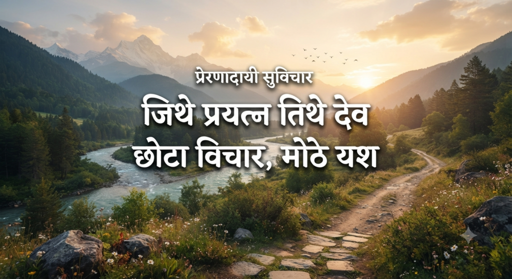 प्रेरणादायी सुविचार मराठी छोटे