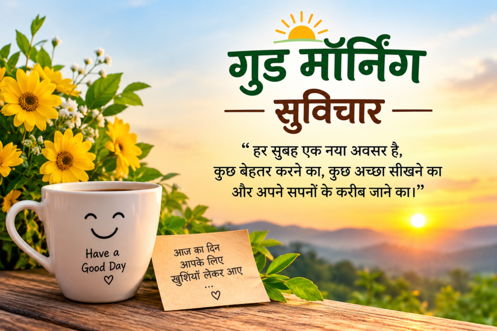 गुड मॉर्निंग सुविचार