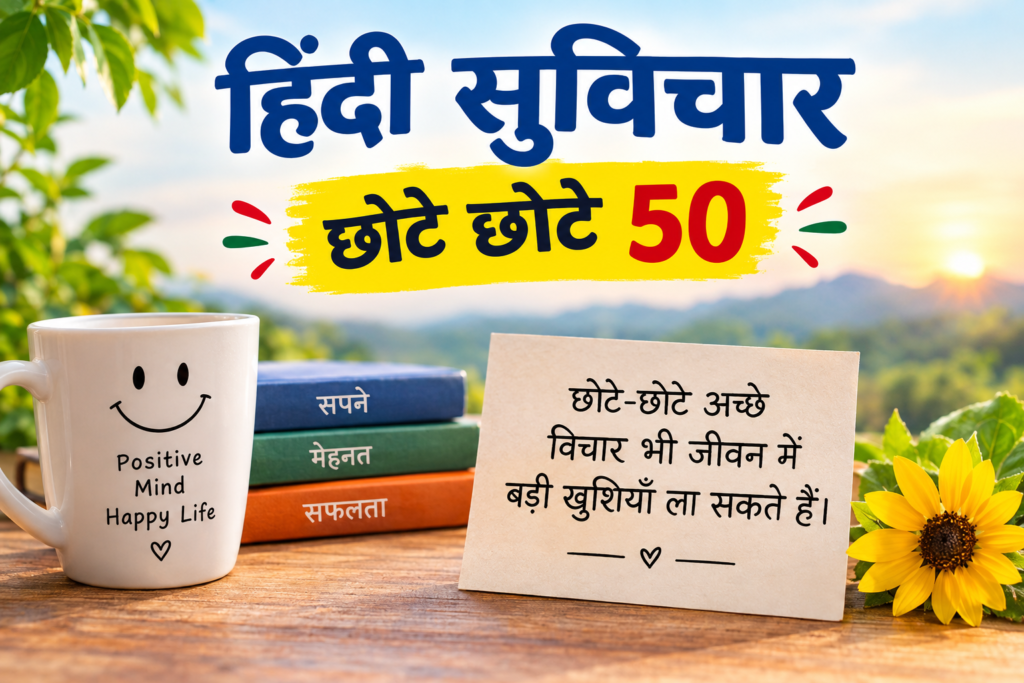 हिंदी सुविचार छोटे छोटे 50