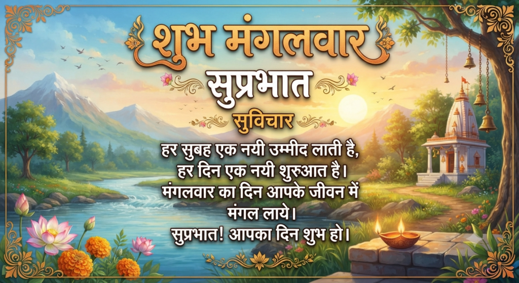शुभ मंगलवार सुप्रभात सुविचार