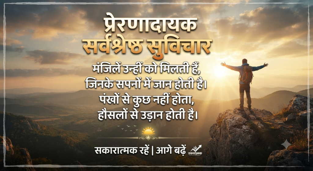 प्रेरणादायक सर्वश्रेष्ठ सुविचार