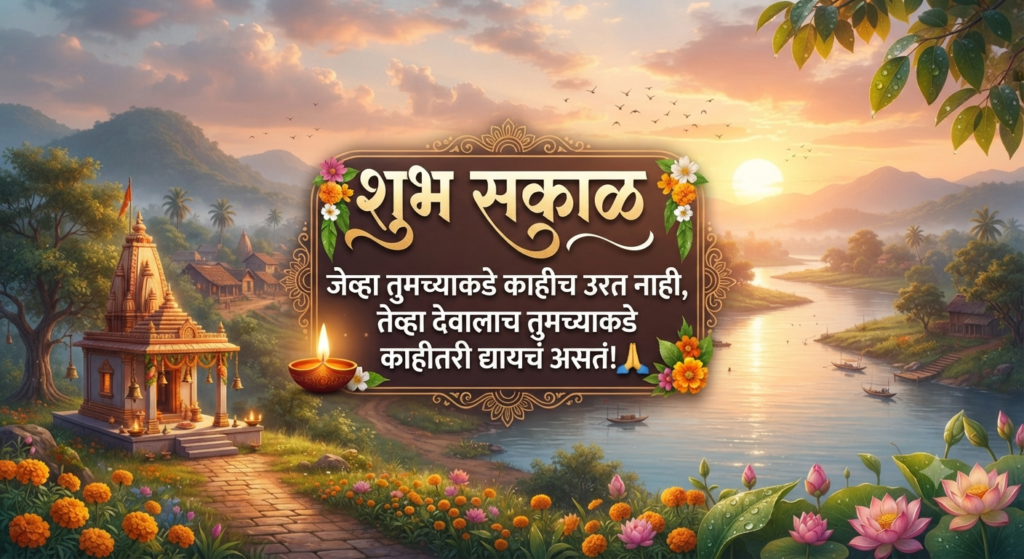 शुभ सकाळ मराठी सुविचार