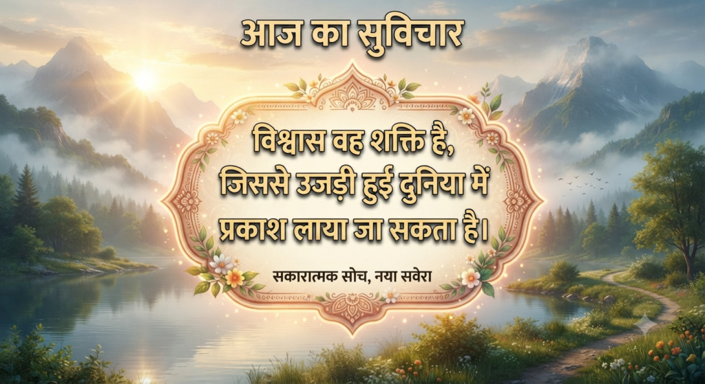 आज का सुविचार हिंदी में