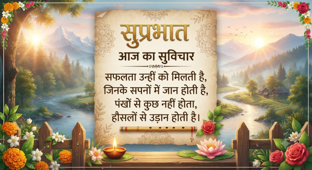 आज का सुविचार सुप्रभात | 100+ सुंदर विचार 2026 आज का सुविचार सुप्रभात
