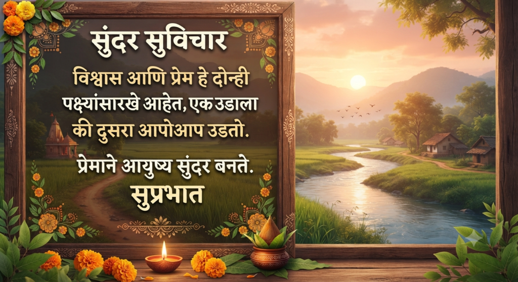 सुंदर सुविचार मराठी | 105+ हृदयस्पर्शी विचार 2026 सुंदर सुविचार मराठी