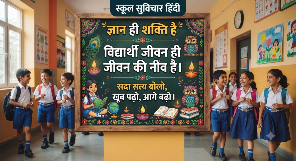 स्कूल सुविचार हिंदी | 110+ प्रेरणादायक विचार 2026 स्कूल सुविचार हिंदी