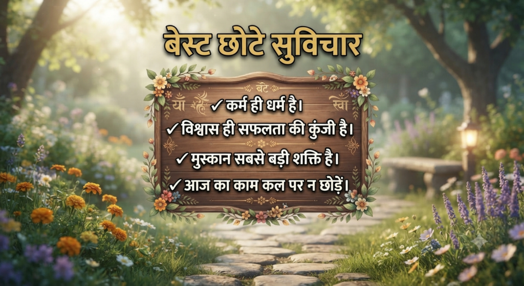 बेस्ट छोटे सुविचार